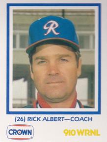1987 Richmond Braves #NNO Rick Albert Front