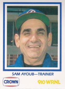 1987 Richmond Braves #NNO Sam Ayoub Front
