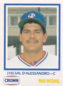 1987 Richmond Braves #NNO Sal D'Alessandro Front