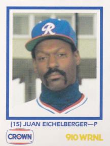 1987 Richmond Braves #NNO Juan Eichelberger Front
