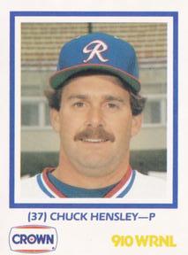 1987 Richmond Braves #NNO Chuck Hensley Front