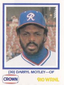 1987 Richmond Braves #NNO Darryl Motley Front