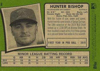 2020 Topps Heritage Minor League #8 Hunter Bishop Back