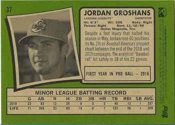 2020 Topps Heritage Minor League #37 Jordan Groshans Back