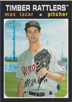 2020 Topps Heritage Minor League #52 Max Lazar Front