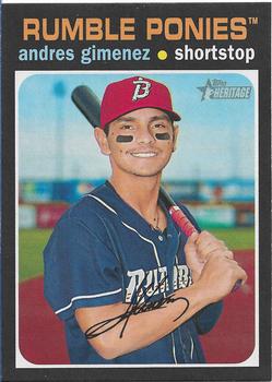 2020 Topps Heritage Minor League #57 Andres Gimenez Front