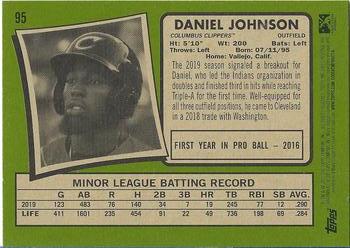 2020 Topps Heritage Minor League #95 Daniel Johnson Back