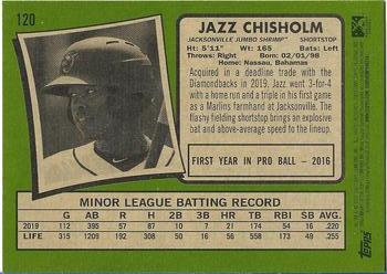 2020 Topps Heritage Minor League #120 Jazz Chisholm Back