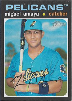 2020 Topps Heritage Minor League #136 Miguel Amaya Front