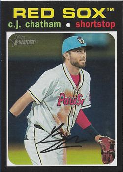 2020 Topps Heritage Minor League #155 C.J. Chatham Front