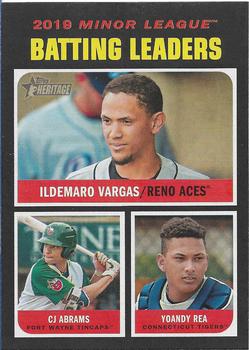 2020 Topps Heritage Minor League #184 Ildemaro Vargas / Yoandy Rea / CJ Abrams Front