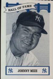 1992 The Wiz New York Yankees Hall of Famers #NNO Johnny Mize Front