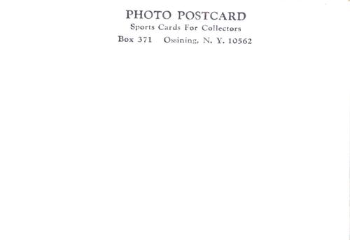 1971 SCFC Photo Postcards #NNO Wilbert Robinson Back