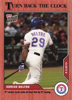 2020 Topps Now Turn Back the Clock - Cherry #126 Adrian Beltre Front