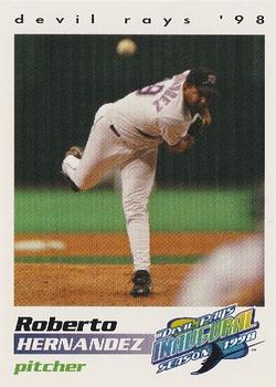 1998 Tampa Bay Devil Rays Stadium Set #11 Roberto Hernandez Front