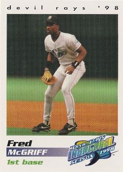 1998 Tampa Bay Devil Rays Stadium Set #18 Fred McGriff Front