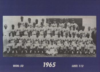 1993 The Wiz New York Mets 30 Years of Team Photos #NNO 1965 Front