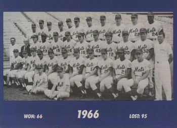 1993 The Wiz New York Mets 30 Years of Team Photos #NNO 1966 Front