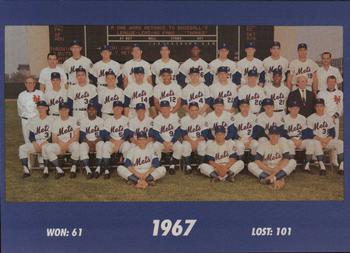 1993 The Wiz New York Mets 30 Years of Team Photos #NNO 1967 Front