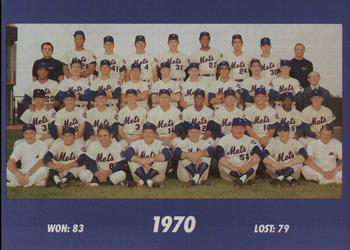 1993 The Wiz New York Mets 30 Years of Team Photos #NNO 1970 Front