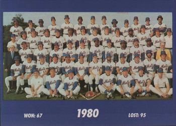 1993 The Wiz New York Mets 30 Years of Team Photos #NNO 1980 Front