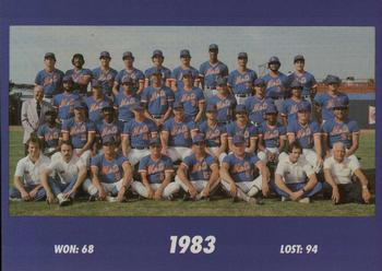 1993 The Wiz New York Mets 30 Years of Team Photos #NNO 1983 Front