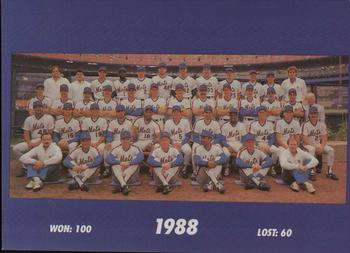 1993 The Wiz New York Mets 30 Years of Team Photos #NNO 1988 Front