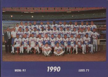 1993 The Wiz New York Mets 30 Years of Team Photos #NNO 1990 Front