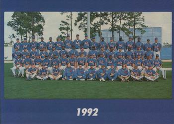 1993 The Wiz New York Mets 30 Years of Team Photos #NNO 1992 Front