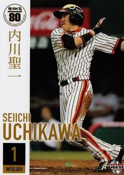 2018 BBM Hawks 80th Anniversary #66 Seiichi Uchikawa Front