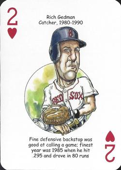 2015 Hero Decks Boston Red Sox Baseball Heroes Playing Cards #2♥️ Rich Gedman Front