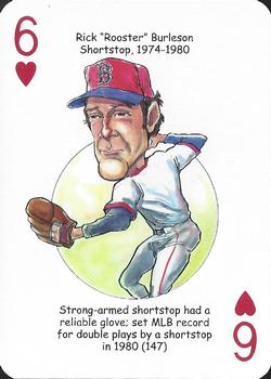 2015 Hero Decks Boston Red Sox Baseball Heroes Playing Cards #6♥️ Rick Burleson Front