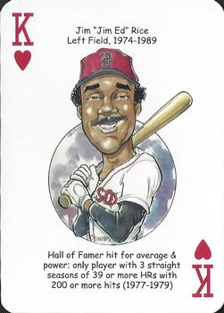 2015 Hero Decks Boston Red Sox Baseball Heroes Playing Cards #K♥️ Jim Rice Front