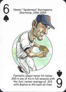 2015 Hero Decks Boston Red Sox Baseball Heroes Playing Cards #6♠️ Nomar Garciaparra Front