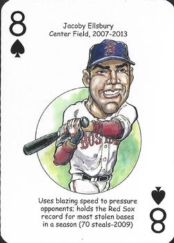 2015 Hero Decks Boston Red Sox Baseball Heroes Playing Cards #8♠️ Jacoby Ellsbury Front