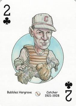 2006 Hero Decks Cincinnati Reds Baseball Heroes Playing Cards #2♣ Bubbles Hargrave Front
