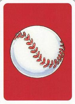 2006 Hero Decks Cincinnati Reds Baseball Heroes Playing Cards #4♣ Hughie Critz Back