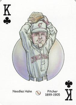 2006 Hero Decks Cincinnati Reds Baseball Heroes Playing Cards #K♣ Noodles Hahn Front