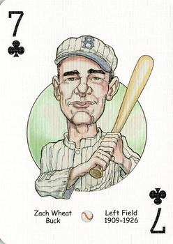 2005 Hero Decks Los Angeles & Brooklyn Dodgers Baseball Heroes Playing Cards #7♣ Zack Wheat Front