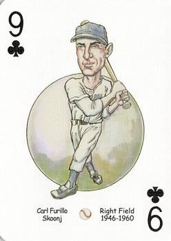 2005 Hero Decks Los Angeles & Brooklyn Dodgers Baseball Heroes Playing Cards #9♣ Carl Furillo Front