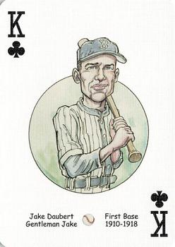 2005 Hero Decks Los Angeles & Brooklyn Dodgers Baseball Heroes Playing Cards #K♣ Jake Daubert Front