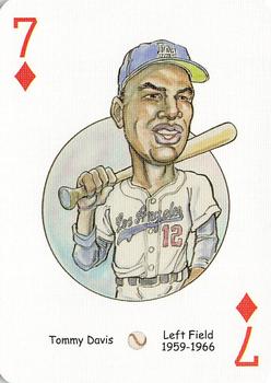 2005 Hero Decks Los Angeles & Brooklyn Dodgers Baseball Heroes Playing Cards #7♦ Tommy Davis Front