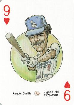 2005 Hero Decks Los Angeles & Brooklyn Dodgers Baseball Heroes Playing Cards #9♥ Reggie Smith Front