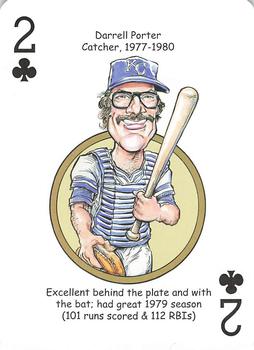 2015 Hero Decks Kansas City Royals Baseball Heroes Playing Cards #2♣ Darrell Porter Front