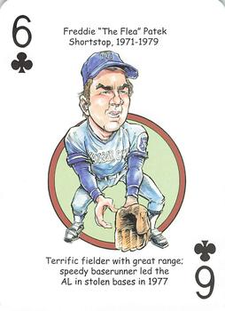 2015 Hero Decks Kansas City Royals Baseball Heroes Playing Cards #6♣ Freddie Patek Front