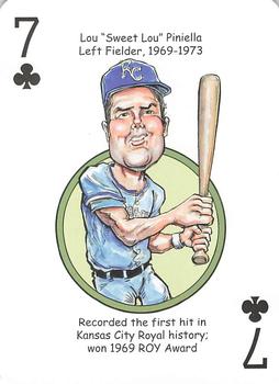 2015 Hero Decks Kansas City Royals Baseball Heroes Playing Cards #7♣ Lou Piniella Front