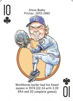 2015 Hero Decks Kansas City Royals Baseball Heroes Playing Cards #10♣ Steve Busby Front