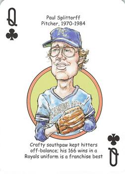 2015 Hero Decks Kansas City Royals Baseball Heroes Playing Cards #Q♣ Paul Splittorff Front