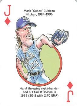 2015 Hero Decks Kansas City Royals Baseball Heroes Playing Cards #J♦ Mark Gubicza Front