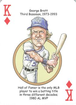 2015 Hero Decks Kansas City Royals Baseball Heroes Playing Cards #K♦ George Brett Front
